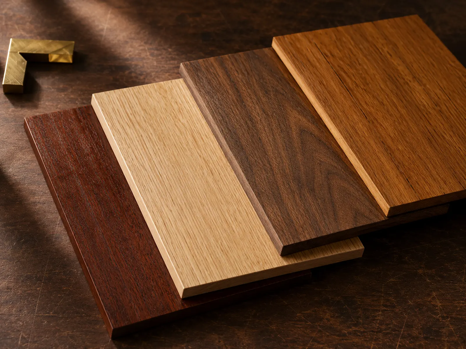 Close view of selected timber grain