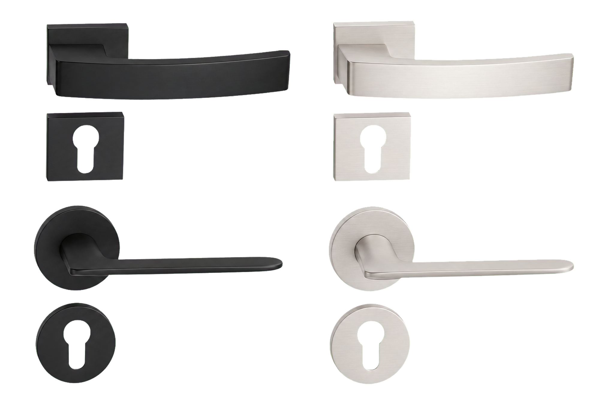 Alexandra & Gisborne Series hardware in available configurations