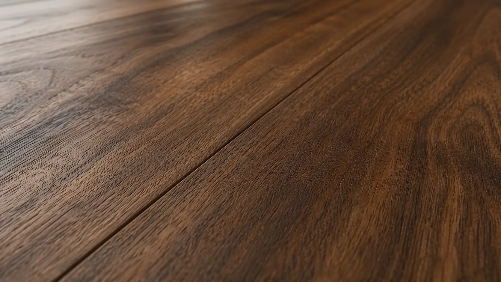 Close-up of Burmese Walnut timber flooring grain